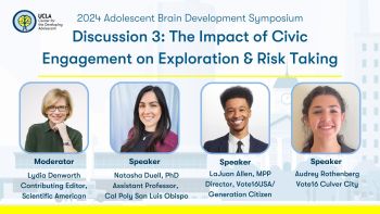 Image for 2024 Symposium Discussion 3: The Impact of Civic Engagement on Risk Taking and Exploration