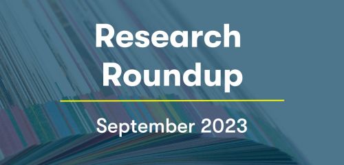 Thumbnail for Research Roundup September 2023