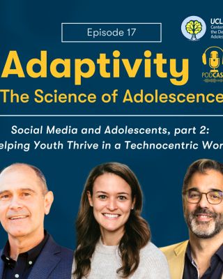 Thumbnail Image for Adaptivity Podcast Episode: Social Media and Adolescents, part two: Helping Youth Thrive in a Technocentric World