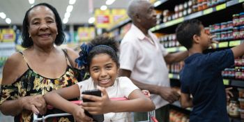 Image for Family shopping for food
