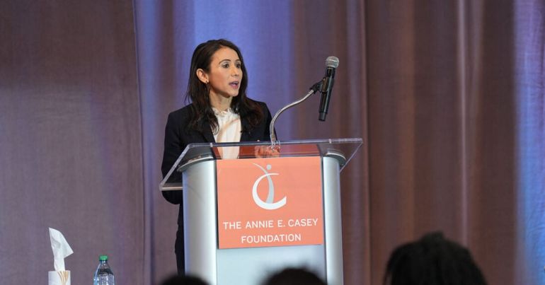 Image for Adriana Galvan speaking at The Annie E. Casey Foundation
